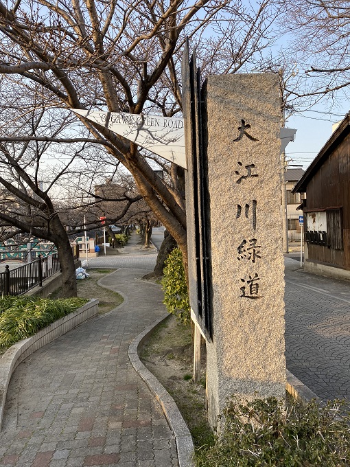 大江川緑道の花見