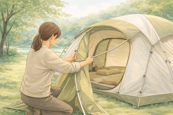 テント設営の手順