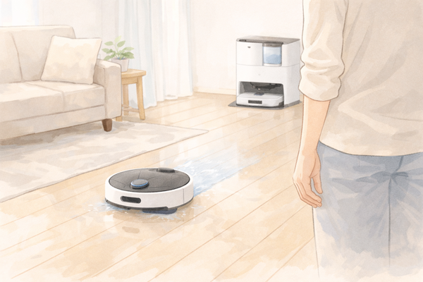 ロボット掃除機の清掃風景